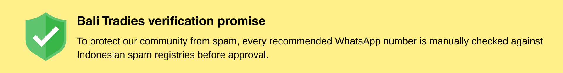 Verification Promise